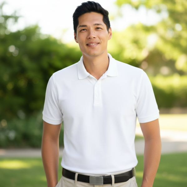 Port Authority K110 Mens Dry Zone UV Micro Polo - Model.svg Port Authority Men's Dry Zone UV Micro-Mesh Polo - K110