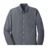 Port Authority S658 Long Sleeve Oxford Shirts, Black Port Authority Men's SuperPro Oxford Shirt - S658