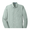Port Authority S658 Long Sleeve Oxford Shirts, Green Port Authority Men's SuperPro Oxford Shirt - S658