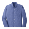 Port Authority S658 Long Sleeve Oxford Shirts, Navy Port Authority Men's SuperPro Oxford Shirt - S658