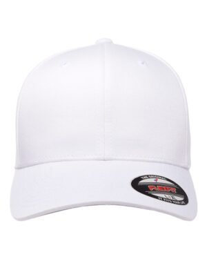Flexfit_6277_White_Front_High Flexfit - Cotton Blend Cap - 6277