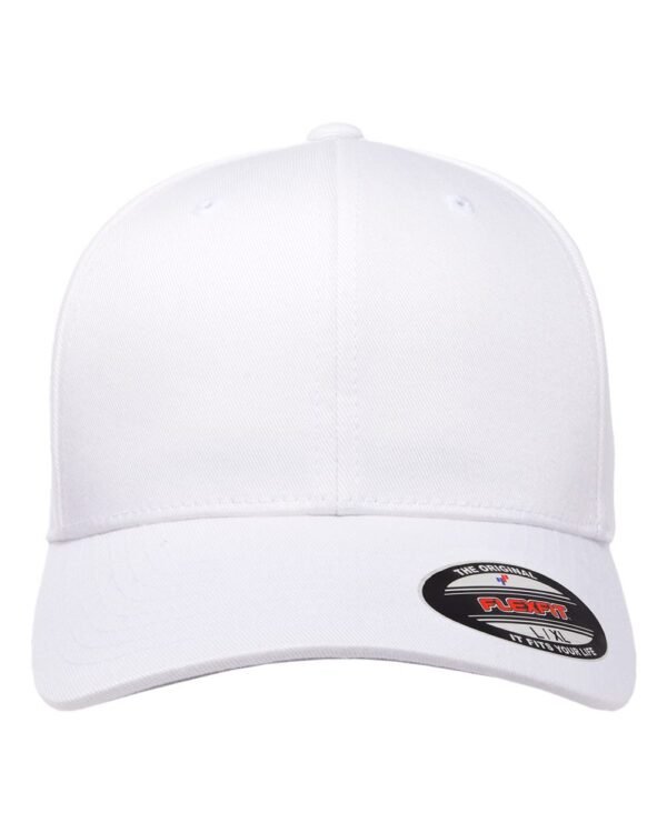 Flexfit_6277_White_Front_High Flexfit - Cotton Blend Cap - 6277