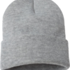 Sportsman_SP12_Heather_Grey_Front_High Sportsman Solid Knit Beanies - SP12
