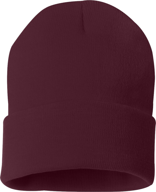 Sportsman_SP12_Maroon_Front_High Sportsman Solid Knit Beanies - SP12