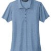 TM1WW002_classicblueheather_flat_front Travis Mathew Women's Oceanside Heather Polo - TM1WW002
