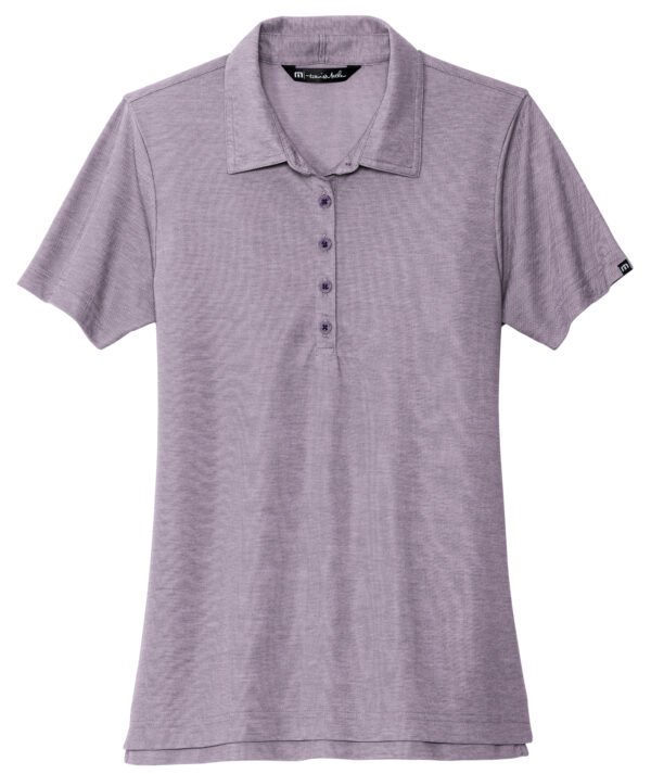 TM1WW002_purplesageheather_flat_front Travis Mathew Women's Oceanside Heather Polo - TM1WW002